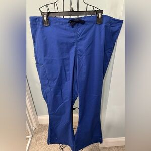 Wonder Flex wink Galaxy Blue Womens scrub bottoms 2XL Petite 2XP 2X Pants Ladies